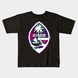 Tropical Guam Seal Kids T-Shirt